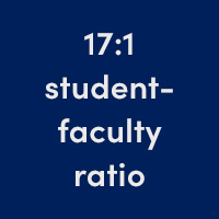 17:1 student-faculty ratio