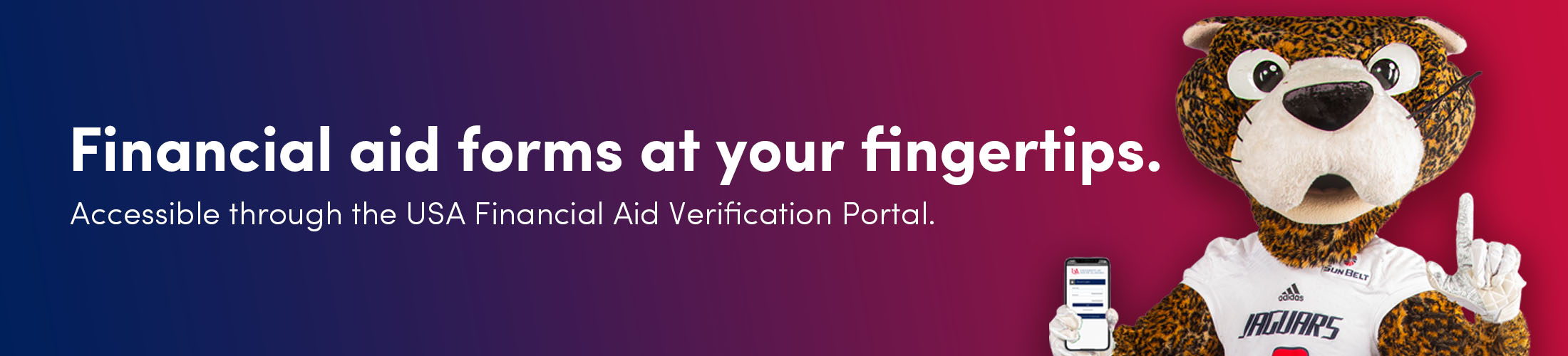 快播视频paw with the text Financial aid forms at your fingertips.